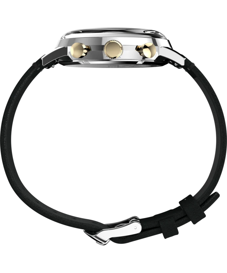 Marlin® Chronograph Tachymeter 40mm Leather Strap Watch