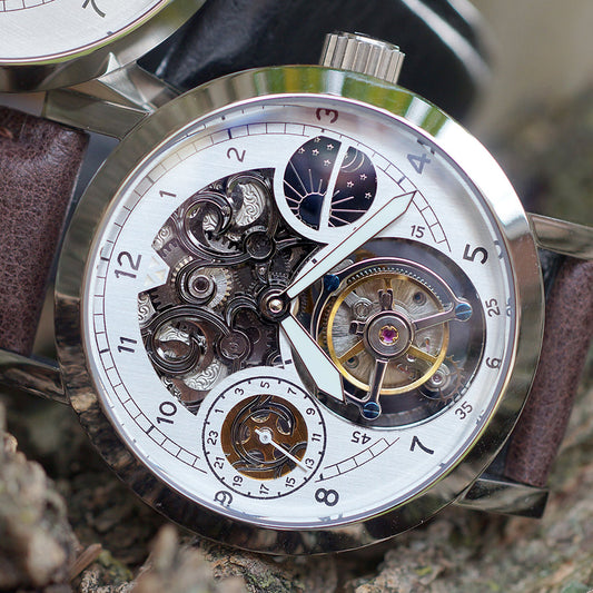 THE NUMERIC CLASSIC GMT SKELETON TOURBILLON LIMITED EDITION, 41MM