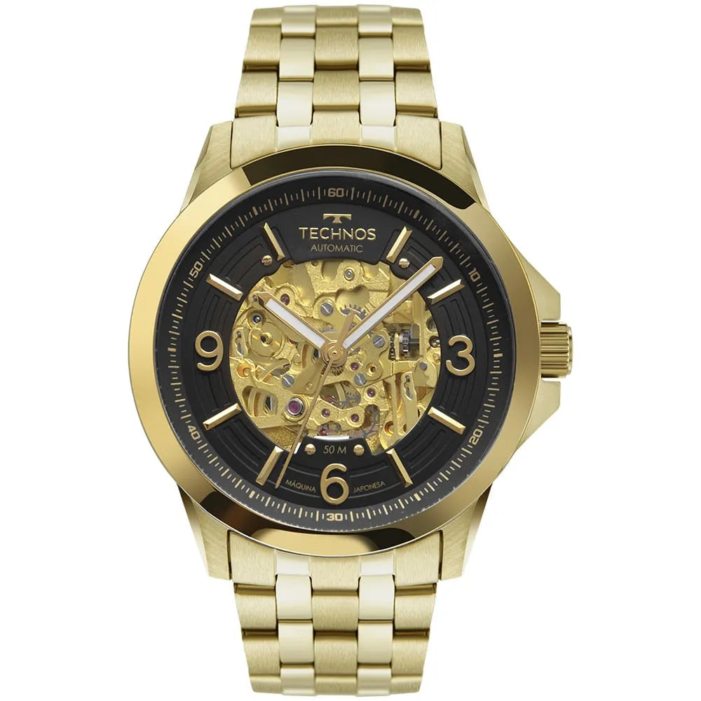 Technos Golden Automatic Men's Watch