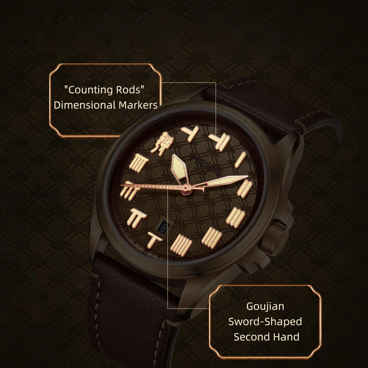 King Goujian Gift Box Edition| Luminous | Bronze | Calendar | 43.5mm