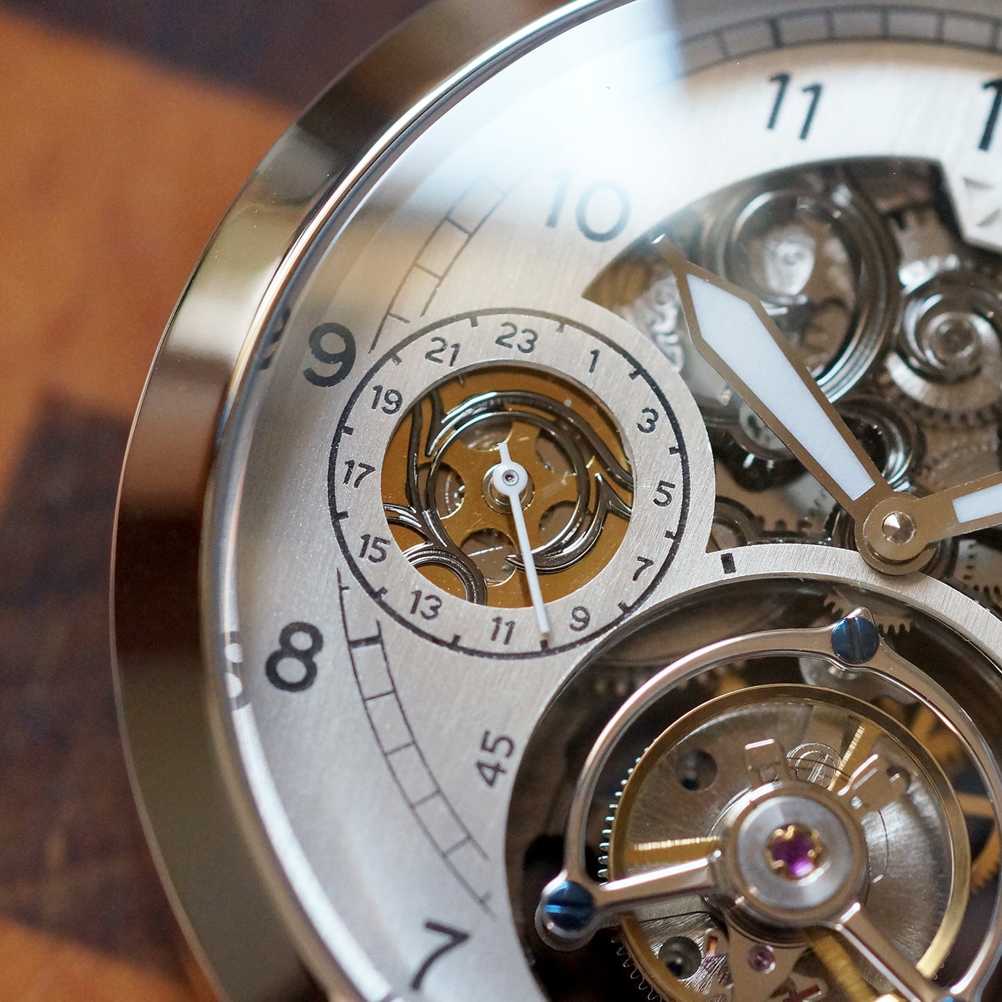 THE NUMERIC CLASSIC GMT SKELETON TOURBILLON LIMITED EDITION, 44MM