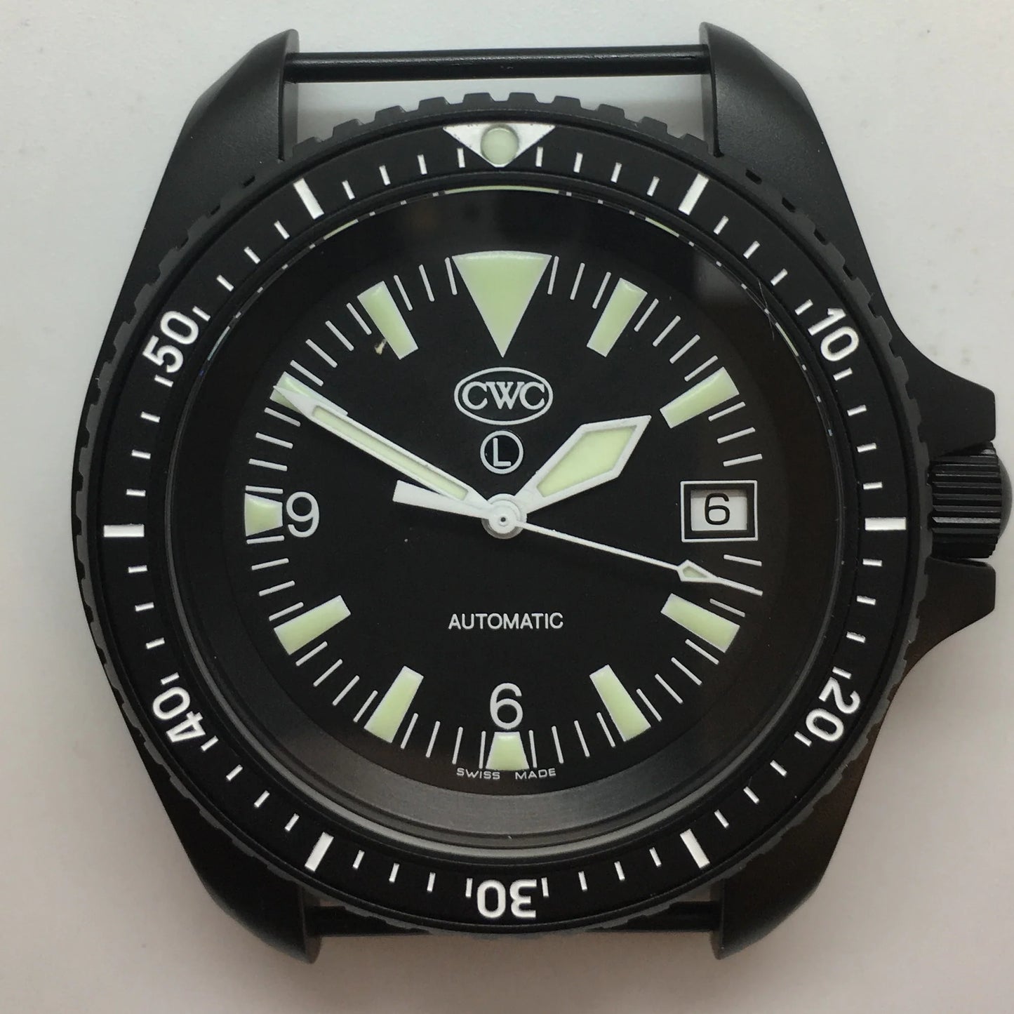 CWC AUTOMATIC DIVERS WATCH MK.2 BLACK WITH DATE (SF300 AS120-D)