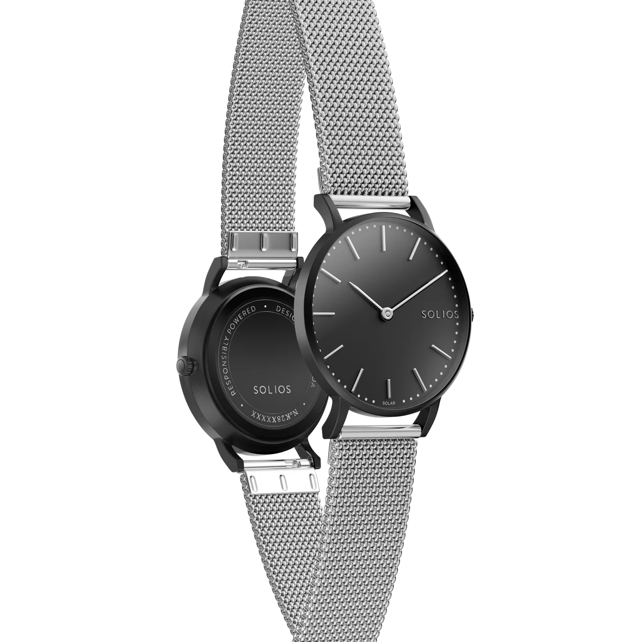 The Solar Classic
Black Dial - Silver Case