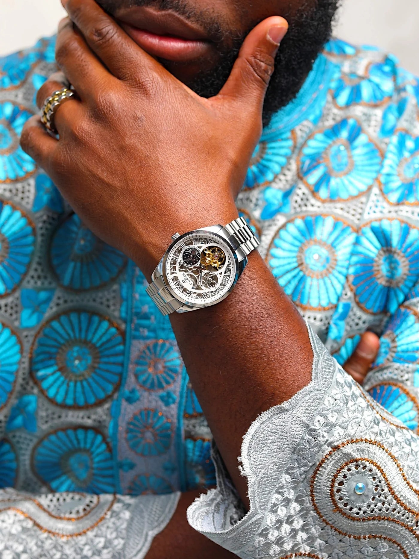 SILVER/WHITE VILLA AUTOMATIC TOURBILLON