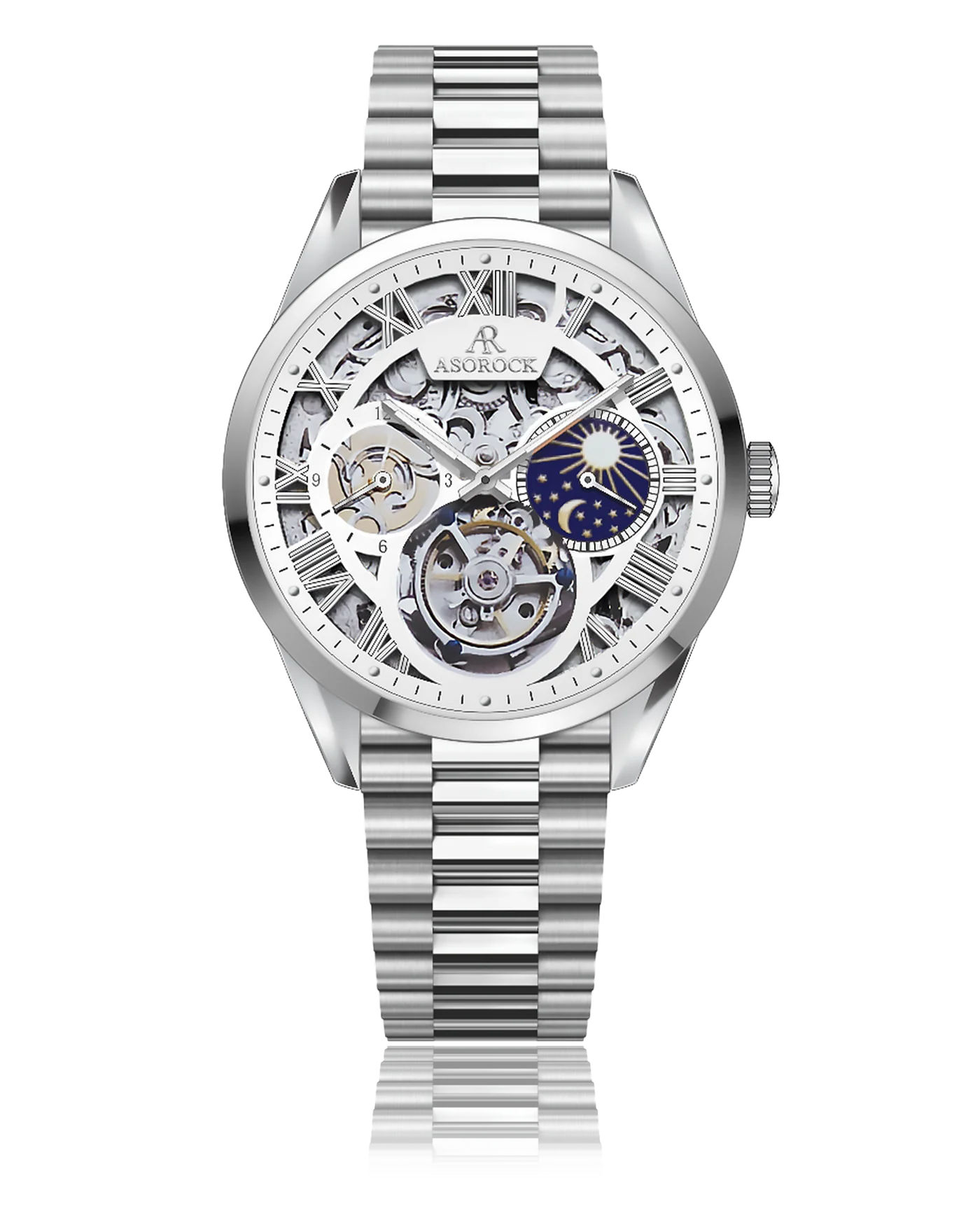 SILVER/WHITE VILLA AUTOMATIC TOURBILLON