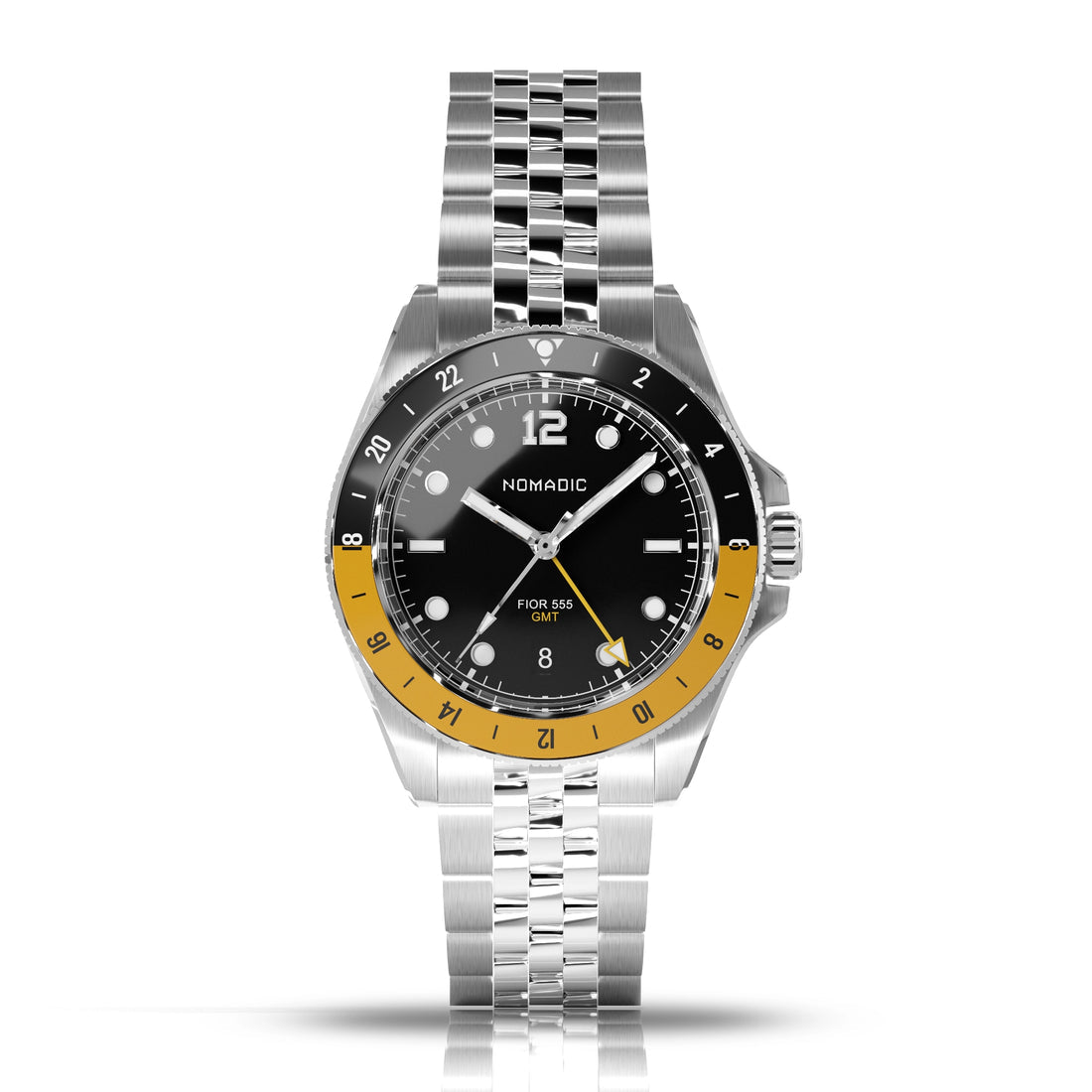 Fíor 555 - GMT Watch (41mm) - Shipyard Yellow (1st Edtn)