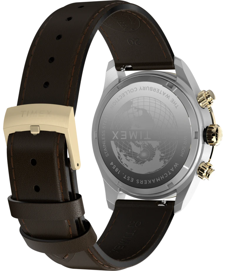 Waterbury Heritage Chronograph 39mm Stainless Steel Bracelet Watch