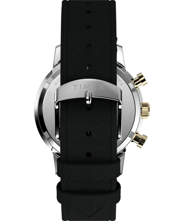 Marlin® Chronograph Tachymeter 40mm Leather Strap Watch