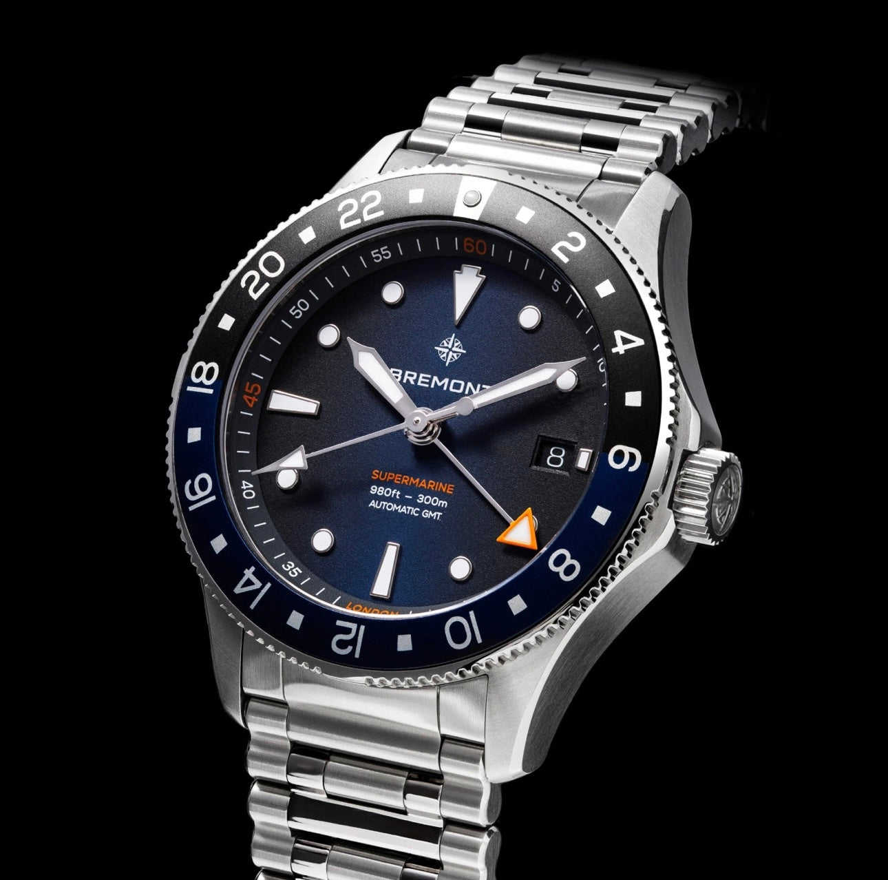 SUPERMARINE 300M GMT, 'GLACIER' BLUE