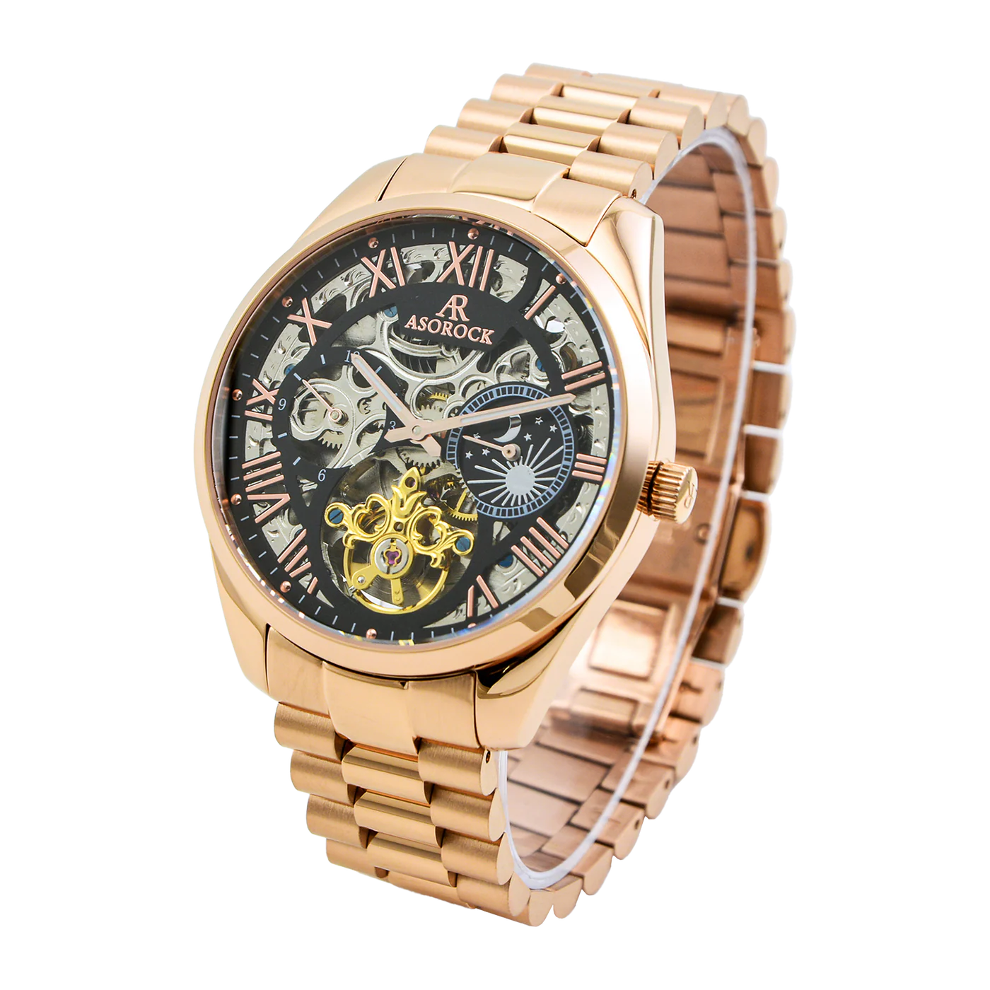ROSEGOLD/BLACK VILLA AUTOMATIC TOURBILLON
