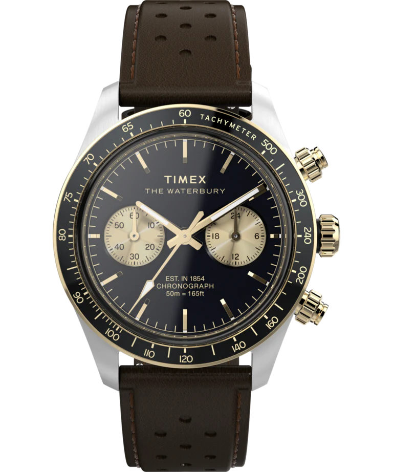 Waterbury Heritage Chronograph 39mm Stainless Steel Bracelet Watch