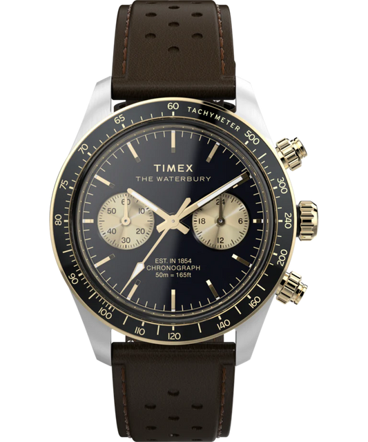 Waterbury Heritage Chronograph 39mm Stainless Steel Bracelet Watch