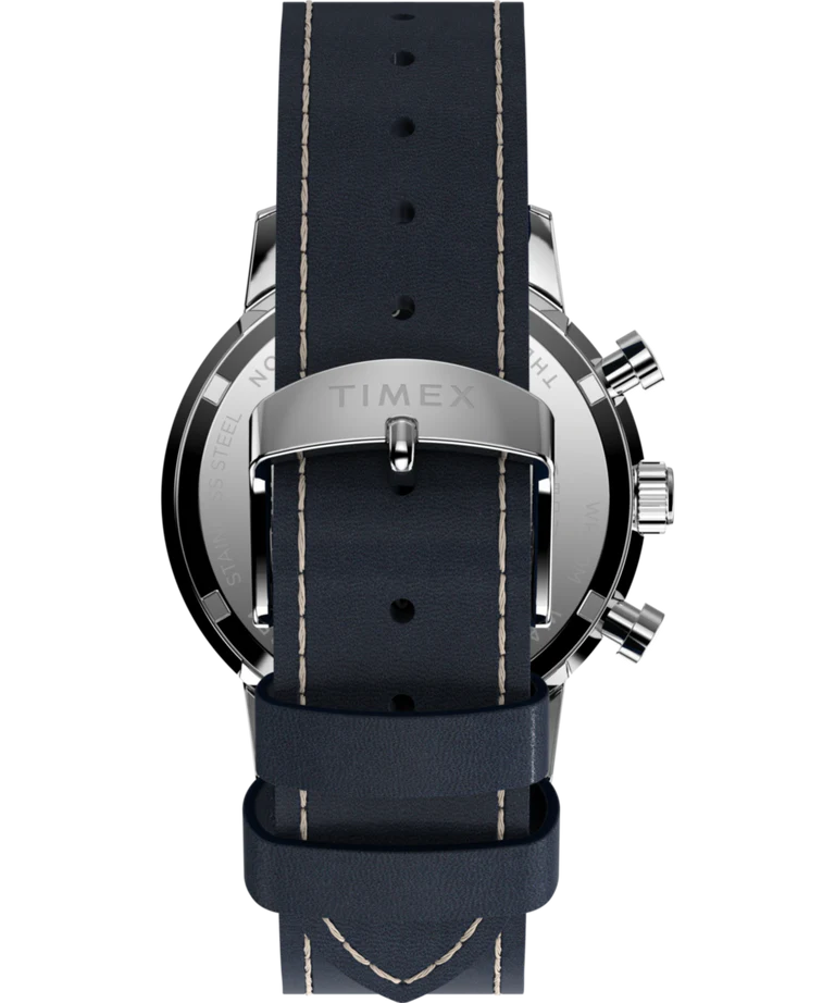 Marlin® Chronograph Tachymeter 40mm Leather Strap Watch