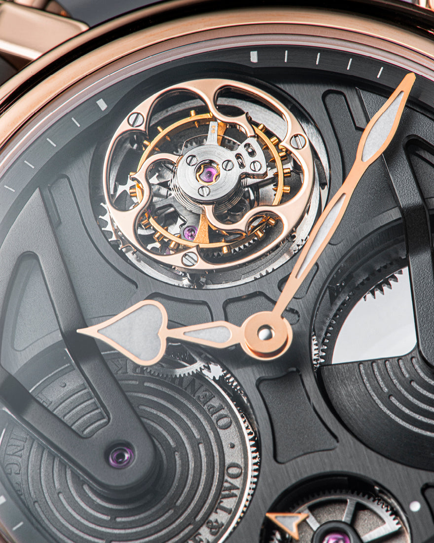 OPENWORKED TOURBILLON RED GOLD