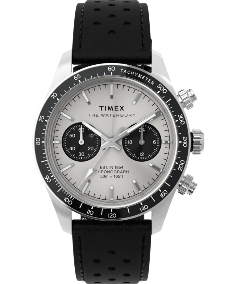 Waterbury Heritage Chronograph 39mm Stainless Steel Bracelet Watch