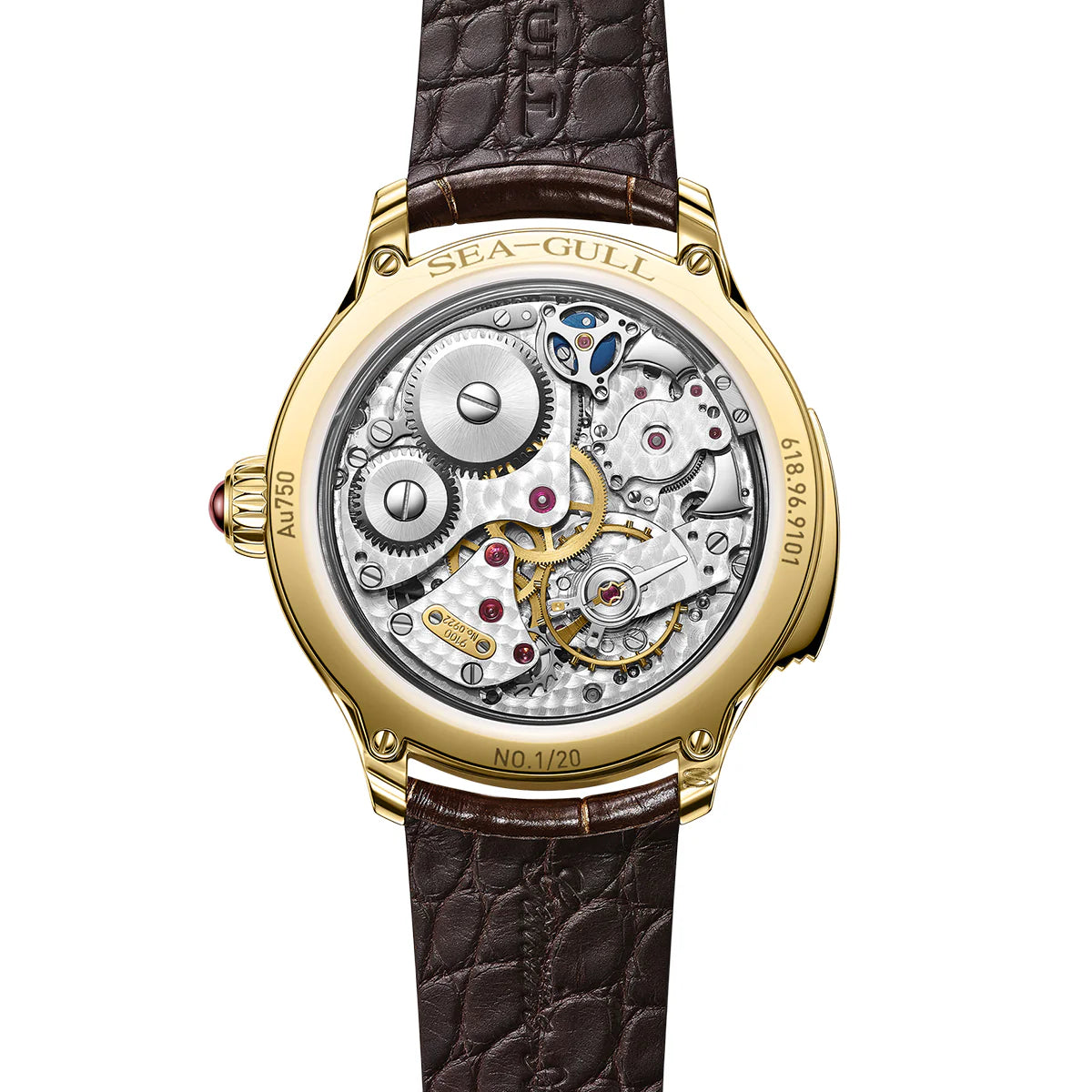 Tourbillon | Three-Legged Golden Crow | Minute Repeater | Gold-Carved | Automaton | 46mm