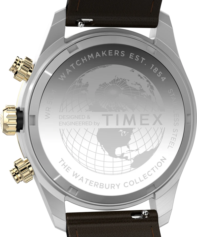 Waterbury Heritage Chronograph 39mm Stainless Steel Bracelet Watch