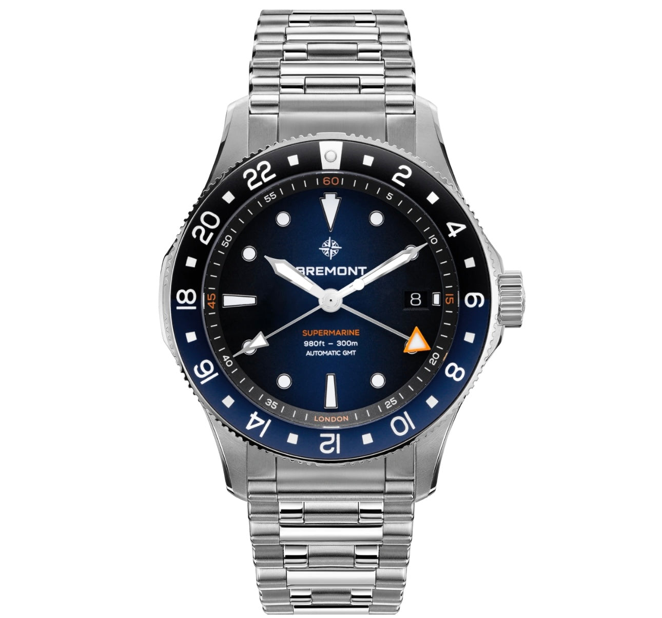 SUPERMARINE 300M GMT, 'GLACIER' BLUE