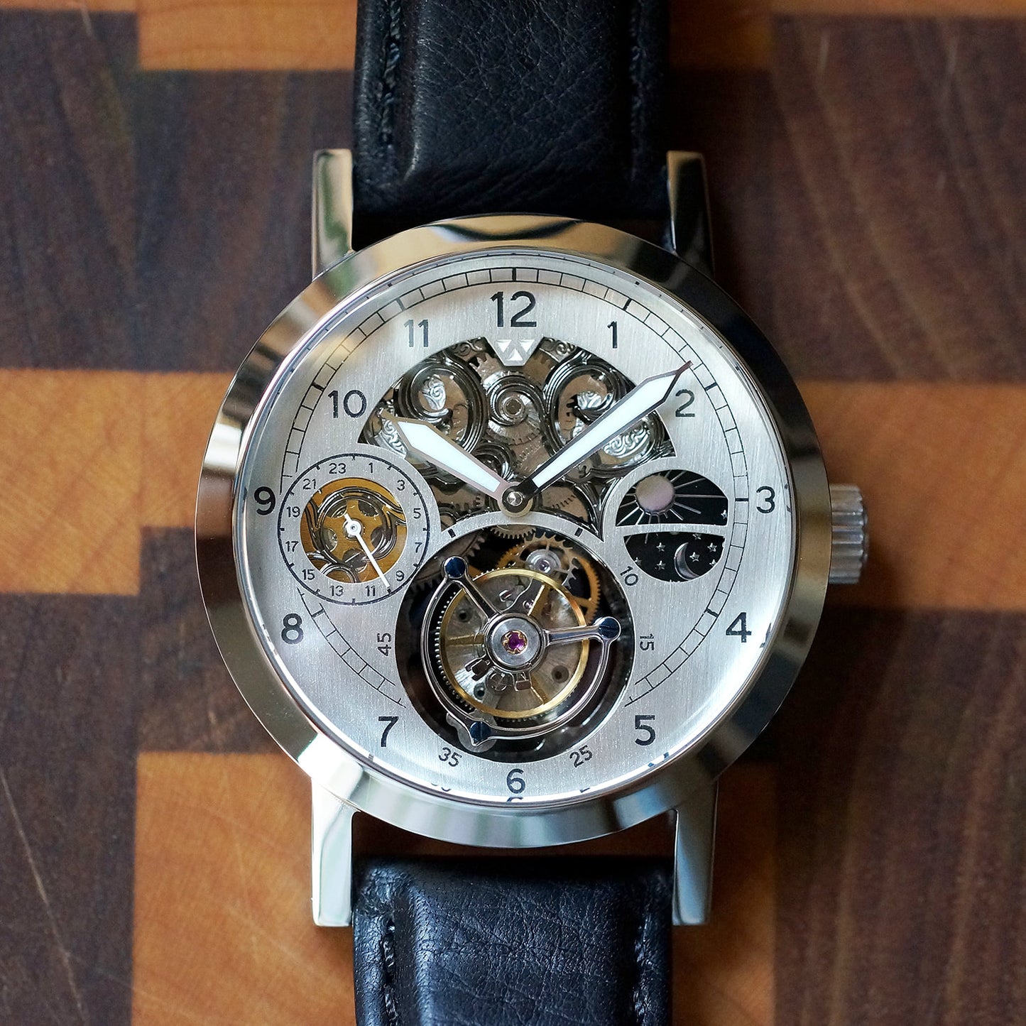 THE NUMERIC CLASSIC GMT SKELETON TOURBILLON LIMITED EDITION, 44MM