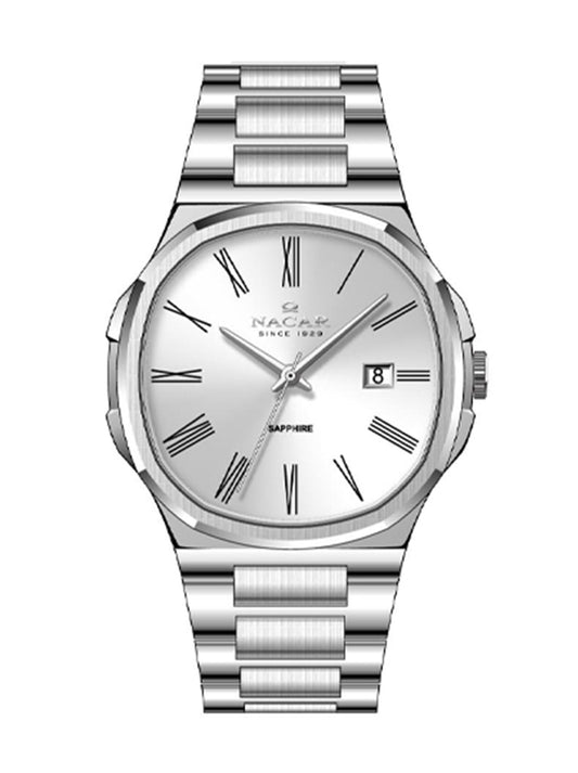 STEEL METAL BAND MEN'S WRIST WATCH