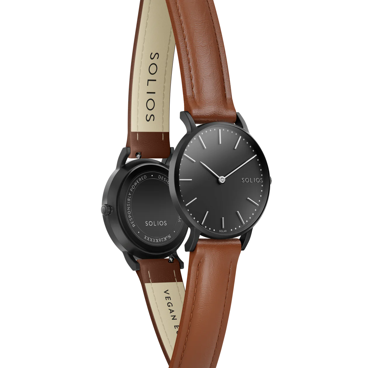 The Solar Classic
Black Dial - Brown Case