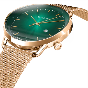 The Rainforest Curve
Emerald Green Dial - Rose Gold Case