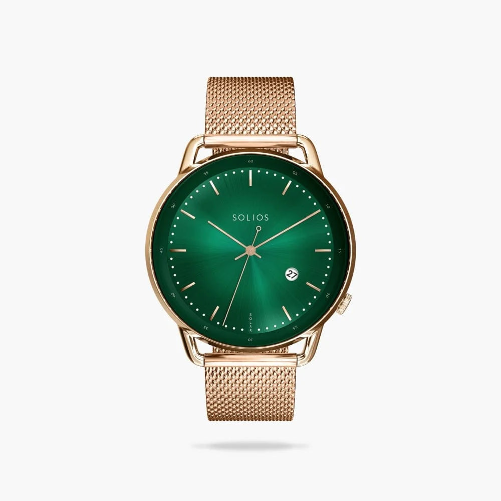The Rainforest Curve
Emerald Green Dial - Rose Gold Case