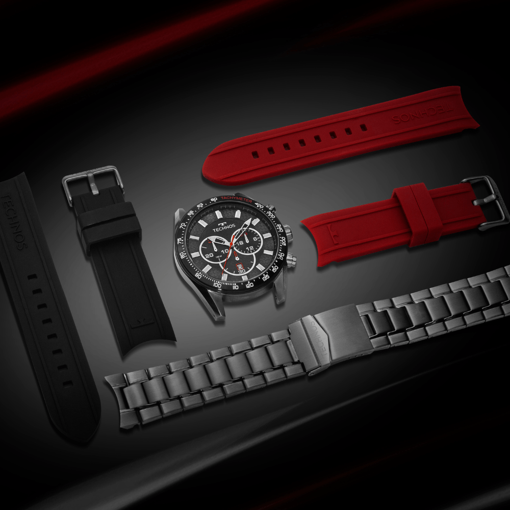 Technos Men's Watch Ts Carbon Graphite