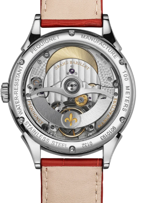 Royale Saphir Watch Ruby Red dial, cassa in acciaio