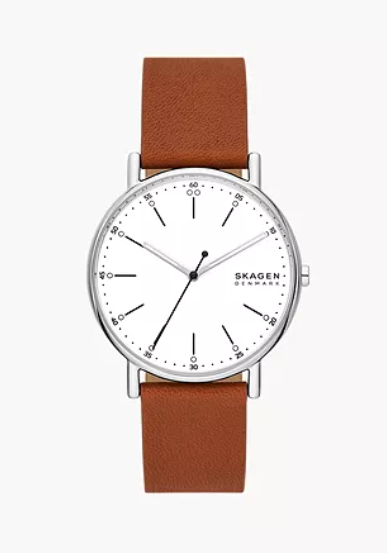Signatur Three-Hand Luggage Leather Watch