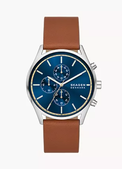 Holst Chronograph Luggage Leather Watch