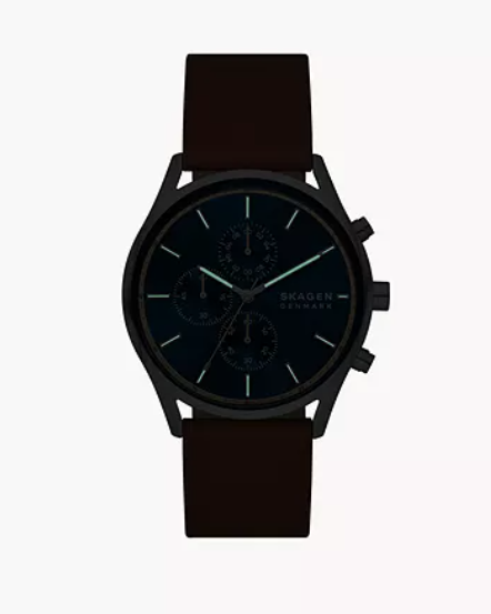 Holst Chronograph Luggage Leather Watch