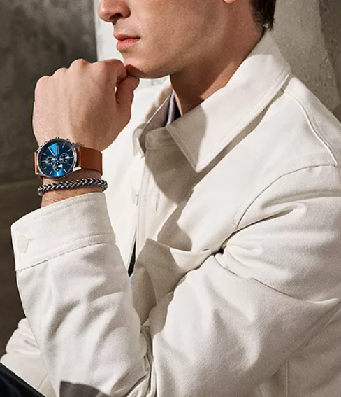 Holst Chronograph Luggage Leather Watch