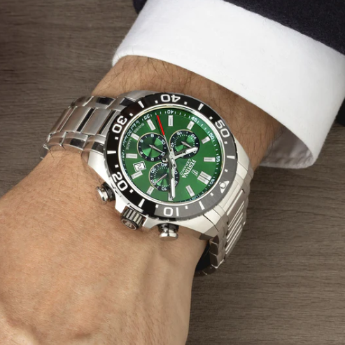 Festina Swiss Made Stainless Steel Chronograph Mens Watch I Model F20042/3